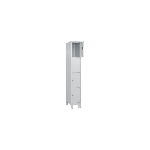 4066681679511 - Schließfachschrank Classic Plus lichtgrau 080010-104 S10009 4 Schließfächer 300 x 500 x 1950 cm 4066681679511 C+P-Möbel 4066681679511 - Schließfachschrank Classic Plus lichtgrau 080010-104 S10009 4 Schließfächer 300 x 500 x 1950 cm 4066681679511 C+P-Möbel