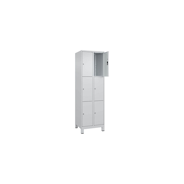 4066681680241 - Schließfachschrank Classic Plus lichtgrau 080010-203 S10007 6 Schließfächer 600 x 500 x 1950 cm 4066681680241 C+P-Möbel 4066681680241 - Schließfachschrank Classic Plus lichtgrau 080010-203 S10007 6 Schließfächer 600 x 500 x 1950 cm 4066681680241 C+P-Möbel