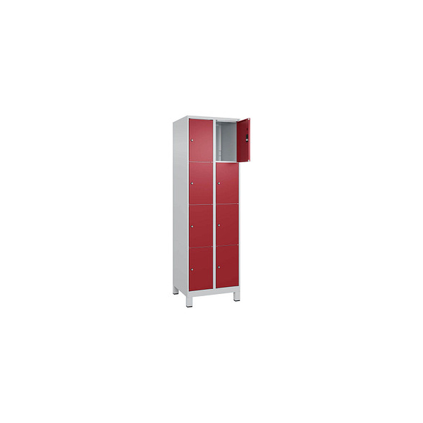 4066681680319 - Schließfachschrank Classic Plus lichtgrau rubinrot 080010-204 S10001 8 Schließfächer 600 x 500 x 1950 cm 4066681680319 C+P- 4066681680319 - Schließfachschrank Classic Plus lichtgrau rubinrot 080010-204 S10001 8 Schließfächer 600 x 500 x 1950 cm 4066681680319 C+P-