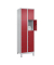 Schließfachschrank Classic Plus lichtgrau, rubinrot 080010-204 S10001, 8 Schließfächer 60,0 x 50,0 x 195,0 cm