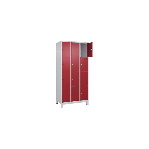 4066681681217 - Schließfachschrank Classic Plus lichtgrau rubinrot 080010-304 S10001 12 Schließfächer 900 x 500 x 1950 cm 4066681681217 C+P 4066681681217 - Schließfachschrank Classic Plus lichtgrau rubinrot 080010-304 S10001 12 Schließfächer 900 x 500 x 1950 cm 4066681681217 C+P
