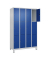 Schließfachschrank Classic Plus enzianblau, lichtgrau 080010-403 S10003, 12 Schließfächer 120,0 x 50,0 x 195,0 cm