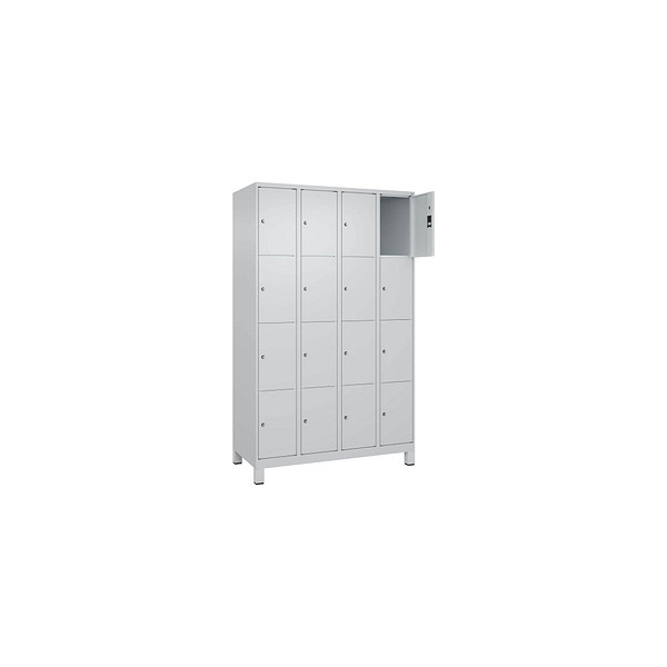 4066681682191 - Schließfachschrank Classic Plus lichtgrau 080010-404 S10009 16 Schließfächer 1200 x 500 x 1950 cm 4066681682191 C+P-Möbel 4066681682191 - Schließfachschrank Classic Plus lichtgrau 080010-404 S10009 16 Schließfächer 1200 x 500 x 1950 cm 4066681682191 C+P-Möbel