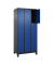 Schließfachschrank Classic Plus enzianblau, schwarzgrau 080010-303 S10033, 9 Schließfächer 90,0 x 50,0 x 195,0 cm