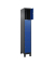 Schließfachschrank Classic Plus enzianblau, schwarzgrau 080010-104 S10030, 4 Schließfächer 30,0 x 50,0 x 195,0 cm