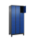 Schließfachschrank Classic Plus enzianblau, schwarzgrau 080010-304 S10038, 12 Schließfächer 90,0 x 50,0 x 195,0 cm