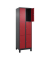 Schließfachschrank Classic Plus rubinrot, schwarzgrau 080010-203 S10035, 6 Schließfächer 60,0 x 50,0 x 195,0 cm