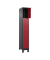 Schließfachschrank Classic Plus rubinrot, schwarzgrau 080010-104 S10031, 4 Schließfächer 30,0 x 50,0 x 195,0 cm