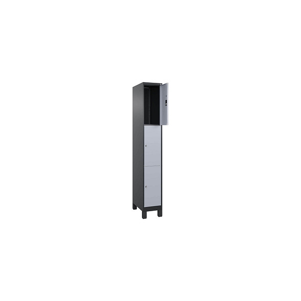 4068427573381 - Schließfachschrank Classic Plus schwarzgrau weißaluminium 080010-103 S10029 3 Schließfächer 300 x 500 x 1950 cm 40684275733 4068427573381 - Schließfachschrank Classic Plus schwarzgrau weißaluminium 080010-103 S10029 3 Schließfächer 300 x 500 x 1950 cm 40684275733