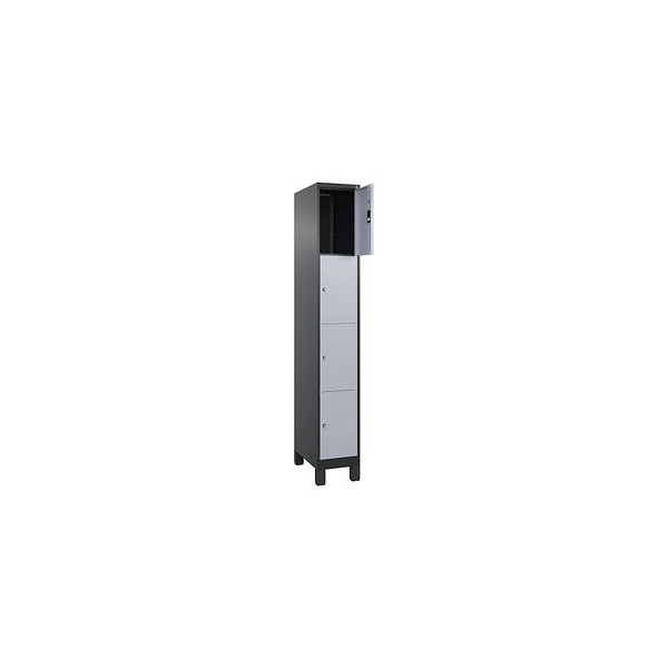 4068427573404 - Schließfachschrank Classic Plus schwarzgrau weißaluminium 080010-104 S10034 4 Schließfächer 300 x 500 x 1950 cm 40684275734 4068427573404 - Schließfachschrank Classic Plus schwarzgrau weißaluminium 080010-104 S10034 4 Schließfächer 300 x 500 x 1950 cm 40684275734