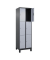 Schließfachschrank Classic Plus schwarzgrau, weißaluminium 080010-203 S10038, 6 Schließfächer 60,0 x 50,0 x 195,0 cm