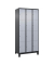 Schließfachschrank Classic Plus schwarzgrau, weißaluminium 080010-304 S10044, 12 Schließfächer 90,0 x 50,0 x 195,0 cm