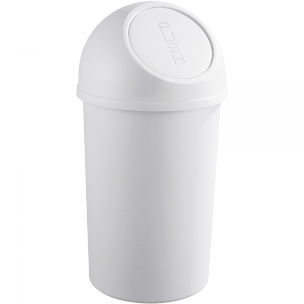 4012086061192 - helit Abfallbehälter the flip 25 Liter Formschöner Push-Mülleimer aus stoßfestem Kunststoff Farbe lichtgrau