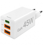 GaN-Ladeadapter weiß, 45 Watt