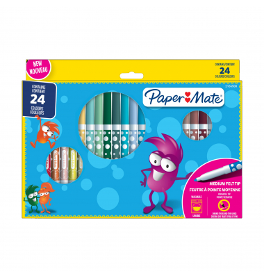 Paper Mate Filzstift 2166508 sort. 24St.