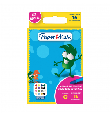 Paper Mate Wachsmalstift 2168272 sort. 16St.