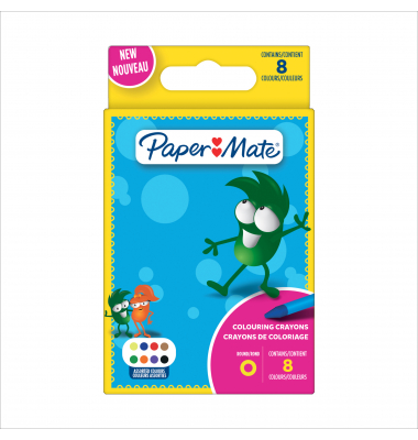 Paper Mate Wachsmalstift 2168273 sort. 8St.