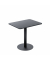 Bistrotisch MEZZO, 75cm (H), 80x75x60cm (BxHxT) (BxT), rechteckig, schwarz / schwarz matt