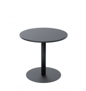 Bistrotisch MEZZO, 75cm (H), 80x75x80cm (BxHxT) (BxT), rund, schwarz / schwarz matt