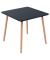 Bistrotisch PALOMBA, 75cm (H), 80x80cm (BxT), quadratisch, schwarz / buche
