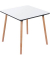 Bistrotisch PALOMBA, 75cm (H), 80x80cm (BxT), quadratisch, wei&szlig; / buche