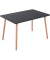 Bistrotisch PALOMBA, 75cm (H), 120x80cm (BxT), rechteckig, schwarz / buche