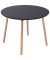 Bistrotisch PALOMBA, 75cm (H), 100x100cm (BxT), rund, schwarz / buche