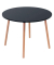 Bistrotisch PALOMBA, 75cm (H), 100x100cm (BxT), rund, schwarz / buche