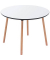 Bistrotisch PALOMBA TRPR100.23.13, 75cm (H), 100x100cm (BxT), rund, weiß / buche