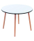 Bistrotisch PALOMBA, 75cm (H), 100x100cm (BxT), rund, wei&szlig; / buche