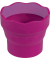 Wasserbecher CLICK & GO rot/orange
