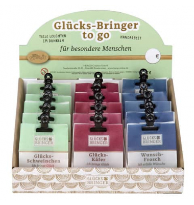 Glücksbringer im Beutel sortiert