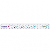 Lineal TWIST'n Flex PIXEL PARTY 30,0 cm, transparent