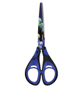 Kinderschere Deepsea Paradise, Edelstahl, rostfrei, 20,6cm, blau/schwarz
