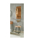 Beistelltisch 54956, 50cm (H), 45x45cm (BxT), rund, akazie / schwarz