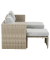 Loungegruppe Olea Mini grau, sand Kunststoff, Metall, 11-teilig