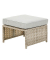 Loungegruppe Olea Mini grau, sand Kunststoff, Metall, 11-teilig