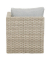 Loungegruppe Olea Mini grau, sand Kunststoff, Metall, 11-teilig