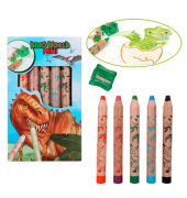 Dino World Mini Dino Buntstifte farbsortiert