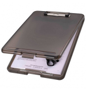 Klemmbrett the clip H2532009, A4, grau transluzent, Kunststoff, inkl Aufh&auml;nge&ouml;se