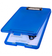 Klemmbrett the clip H2532030, A4, blau transluzent, Kunststoff