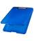 Klemmbrett the clip H2532030, A4, blau transluzent, Kunststoff