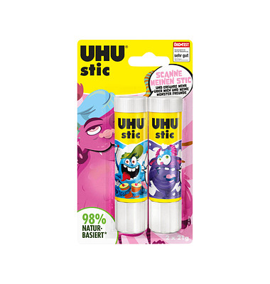 Klebestift 9000180 Monster, 2 x 21g, Multipack