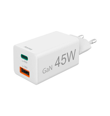 GaN-Ladeadapter weiß, 45 Watt