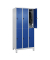Spind Classic Plus enzianblau, lichtgrau 080310-30 S10003, 6 Schließfächer 90,0 x 50,0 x 195,0 cm