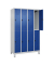 Spind Classic Plus enzianblau, lichtgrau 080310-40 S10003, 8 Schließfächer 120,0 x 50,0 x 195,0 cm