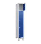 Schließfachschrank Classic Plus enzianblau, lichtgrau 080010-105 S10003, 5 Schließfächer 30,0 x 50,0 x 195,0 cm