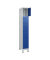 Schließfachschrank Classic Plus enzianblau, lichtgrau 080010-105 S10003, 5 Schließfächer 30,0 x 50,0 x 195,0 cm