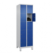 Schließfachschrank Classic Plus enzianblau, lichtgrau 080010-205 S10003, 10 Schließfächer 60,0 x 50,0 x 195,0 cm