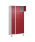 Schließfachschrank Classic Plus lichtgrau, rubinrot 080010-305 S10001, 15 Schließfächer 90,0 x 50,0 x 195,0 cm